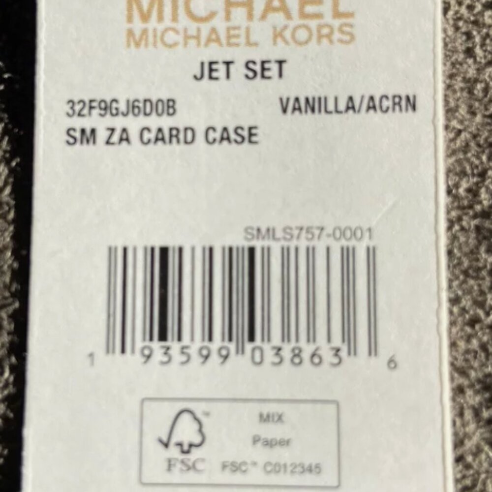 Michael Kors Jet Set Travel Double Zip Wristlet - Vanilla - Picture 7 of 7